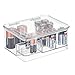 InterDesign Linus Stackable Battery Organizer Box for AA; AAA and Other Batteries - Clear