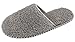 HomeTop Women’s Cozy Plush Fleece Slip On Memory Foam House Slippers (Large/9-10 B(M) US, Gray)