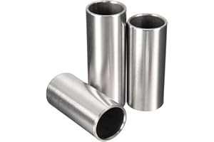 Mesee Set of 3 Piece Guitar Slides, Stainless Steel Bass Slide Metal Hard-chrome Plated Finger Slide for Acoustic Classical E