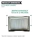 Crucial Vacuum Filter Replacement Parts Compatible with Shark Part # XHF500 - Fits Rotator Pro Model NV500 - HEPA Style Filters - (1 Pack)