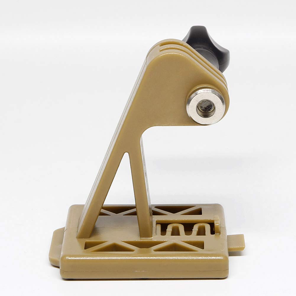 AOUTACC Tactical Helmet Accessories Camera Excavator Mounts for GoPro or NVG Base Bracket (Tan)