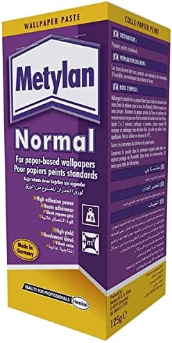Metylan Metylan wallpaper paste for paper-based wallpapers, white, 125 gm ...