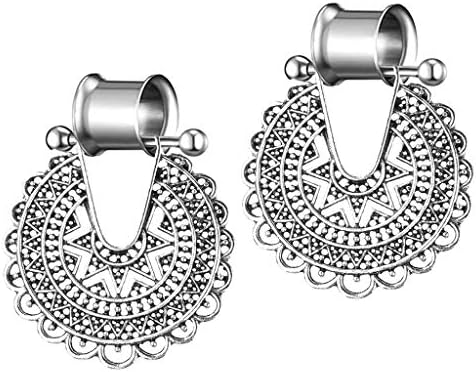 Expansor de Túnel Tapones para Oídos Orejas Ear Plug Gauge - Plata ...