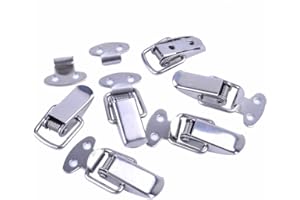 10PCS Mini Toggle Latches Spring Loaded Clamp Clip Box Latch Catch Toggle Tension Lock Lever Clasp Closures Crate Snap Lock