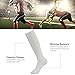 Three street Unisex Athletic Knee High Breathable Compression Solid Tube Soccer Socks 2/6/10 Pairs