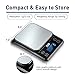 TNO Digital Food Kitchen Scale, 7 Units and High Accuracy Precision Multifunction Cooking Food Scale with Backlit LCD Display, Stainless Steel,11LB/5KG,Batteries Included-Black…