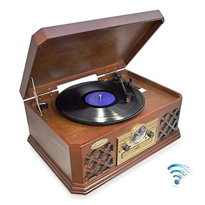 Retro Vinyl Wood Record Player Speaker 