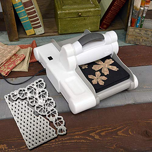 5.31" x 4.13" Cutting Dies, 2 Pack Embossing Stencil Flower Background Metal DIY Nesting Template for Decorative Album Standard Sized Greeting Card Making Scrapbooking Craft by ACKLLR