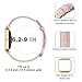 Wearlizer Compatible for with Fitbit Blaze Band Leather New Metal Frame Classic Genuine Leather Wristband Strap Accessory Fit bit Blaze Sleam Leather Band Pink