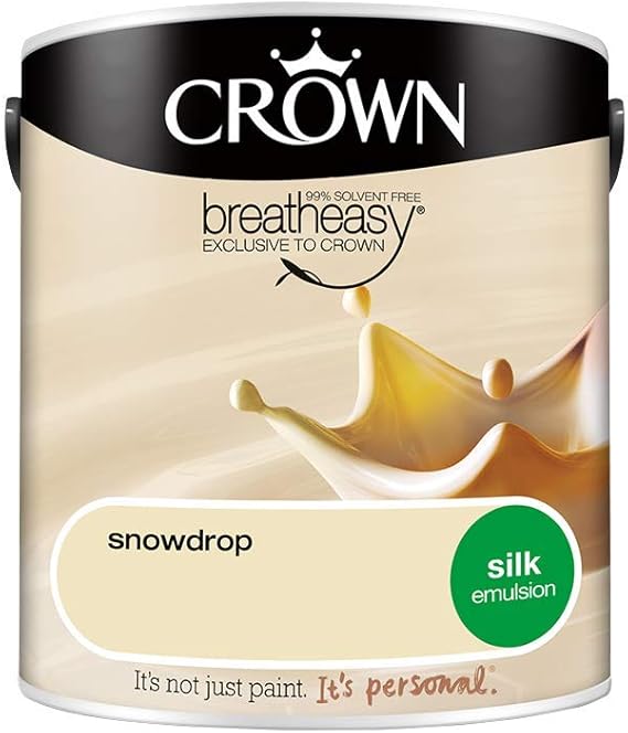 Crown Retail Core Emulsion Silk Snowdrop 2.5 L Amazon.co.uk DIY & Tools