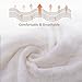 NC Prefold Cloth Baby Diapers (White/12 Pcs) with 3 Cloth Diaper Fasteners, 6 Layer Gauze Diapers, High Absorbent& Breathable, Washable& Reusable Fit Newborn Babies to Toddlers (10-30 lbs)