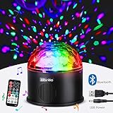 Albrillo Sound Activated Party Lights, Remote Control Disco Ball Light 9 Color with USB Bluetooth, LED Strobe Light for Birthday Parties Wedding Club