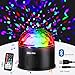 Albrillo LED Party Lights Bluetooth Sound Activated Disco Ball Strobe Light with USB, 9 Colors and 4 Modes, Black DJ Lights for Festival Bar Club Wedding