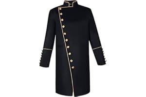 MYAYD Men's Cassock Choir Short Cassock Minister Robe Clergy Pulpit Liturgical Church Top Coat