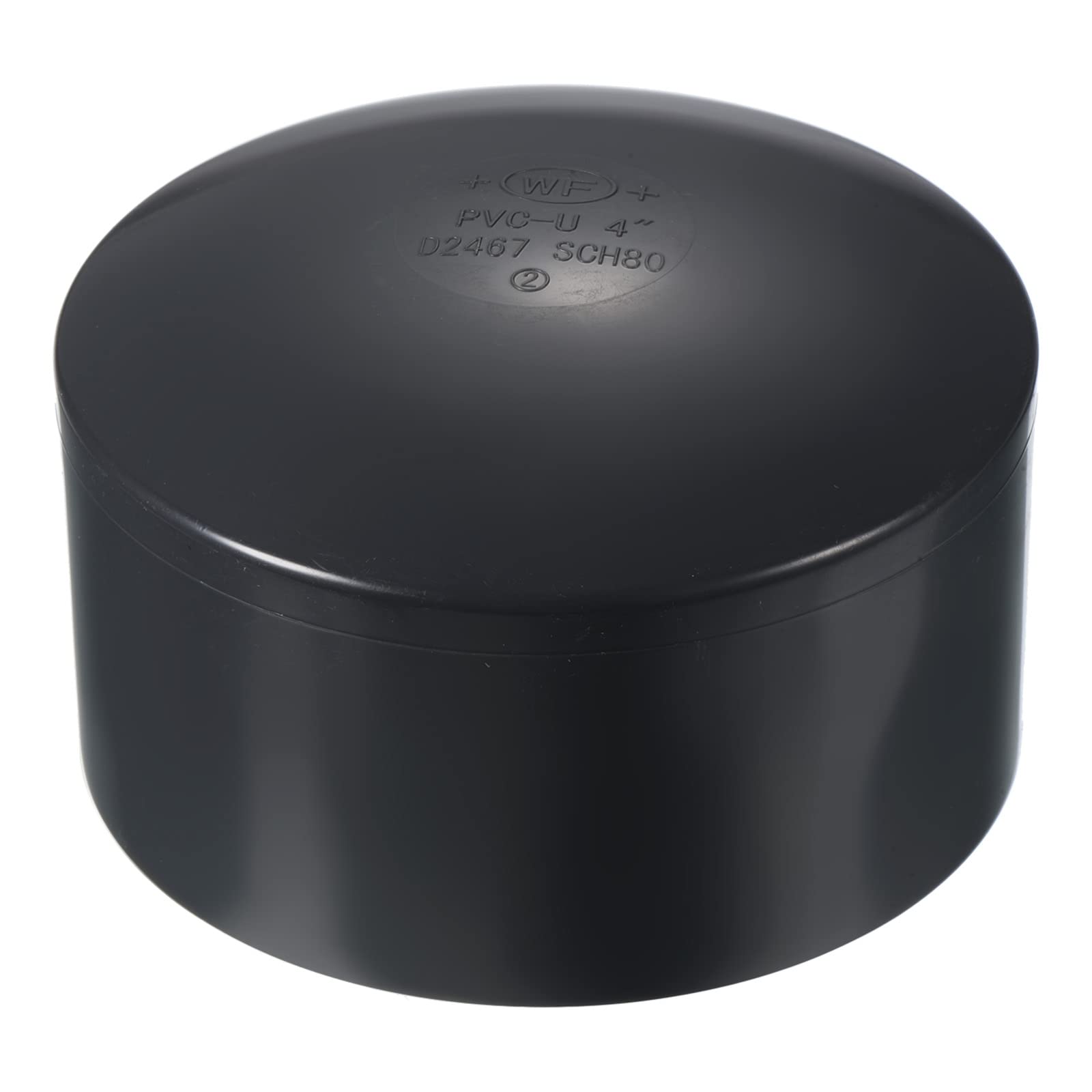 PATIKIL 4" UPVC Pipe End Cap Fitting, Plug Socket Adapter Smooth Finish for Build PVC Furniture DIY Garden Shelf