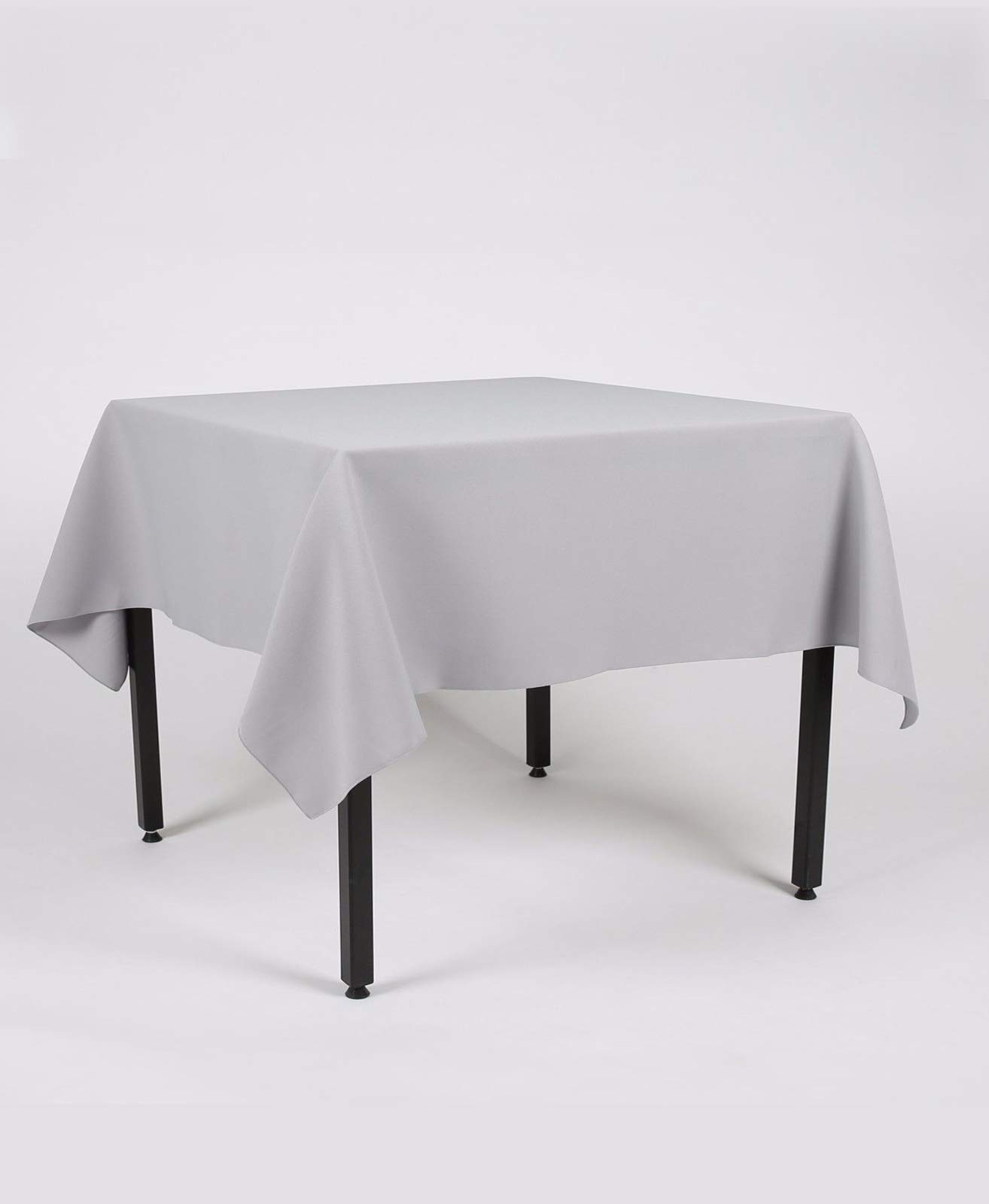Hope Textiles Silver 55" x 88" (139cm x 223cm) Rectangle Fabric TABLECLOTH/TABLE CLOTH (Polyester, not cotton)