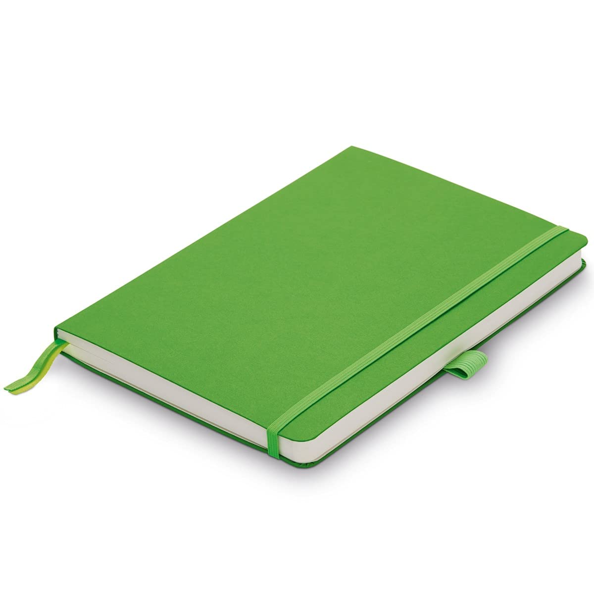 LAMY Paper Softcover A6 Notebook 810 – Format DIN A6 (102 x 144 mm) in Green with Lamy Lining, 192 Pages and Elastic Closure Band