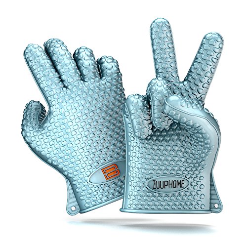 Grill Mitt Silicone Gloves for Heat Resistant Cooking Glove and BBQ
