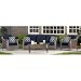 Hanover GRAMERCY4PC-NVY Outdoor Furniture Gramercy 4-Piece Wicker, Navy Blue Patio Seating Set