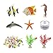 AriesTech Light-up Aquarium Kit with LED Light on Mason Jar Lid DIY Your Own Customized Mini Marine Ecosystem in a Jar with Sea Creatures, Great Science Kits Gifts for Childrens | Kids Toys