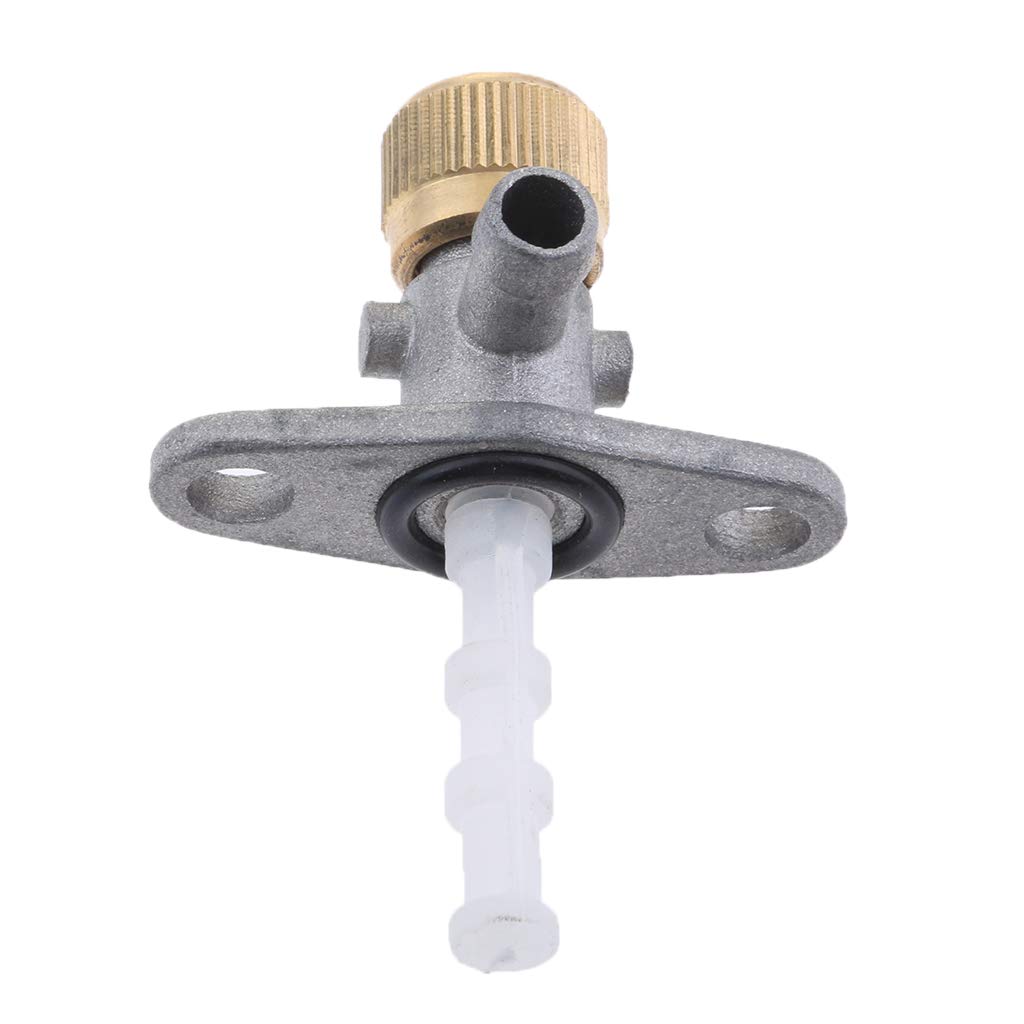 2 Pezzi Interruttore Benzina Valvola,Serbatoio Carburante Valvola Universale,6mm Interruttore Benzina Serbatoio,Rubinetto del Carburante per 50cc 70cc 90 cc 110cc 125cc 150cc Ciclomotori Moto e Quad