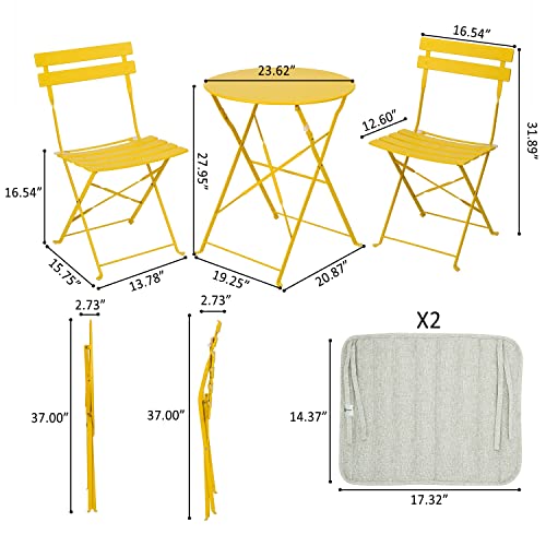 Patio Choice Patio Bistro Set, Outdoor Patio Furniture Sets, 3 Piece