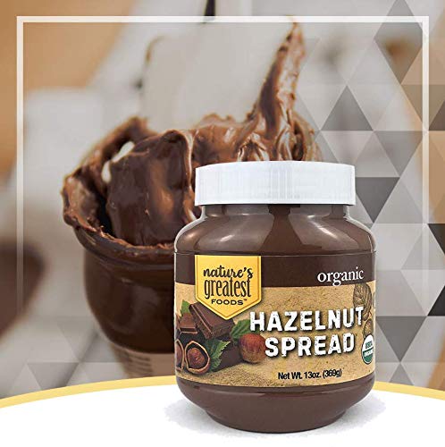Nature's Greatest Foods, Organic Hazelnut Spread, 13-Ounce