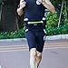 Hydration Running Belt with 2 Water Bottles, OMOTON Multifunctional Zipper Pockets Water Resistant Runner's Waist Pack, For Running, Race, Marathon, Hiking, Cycling, Climbing, Camping, Black