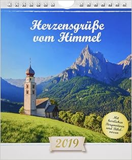 Herzensgrusse Vom Himmel 2019 Postkartenkalender Mit Herrlichen Bergmotiven Und Bibelversen Amazon De Bucher