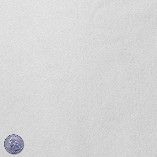 Felt Fabric White
