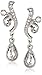 1928 Jewelry Women's Crystal Bridal Teardrop Earrings
