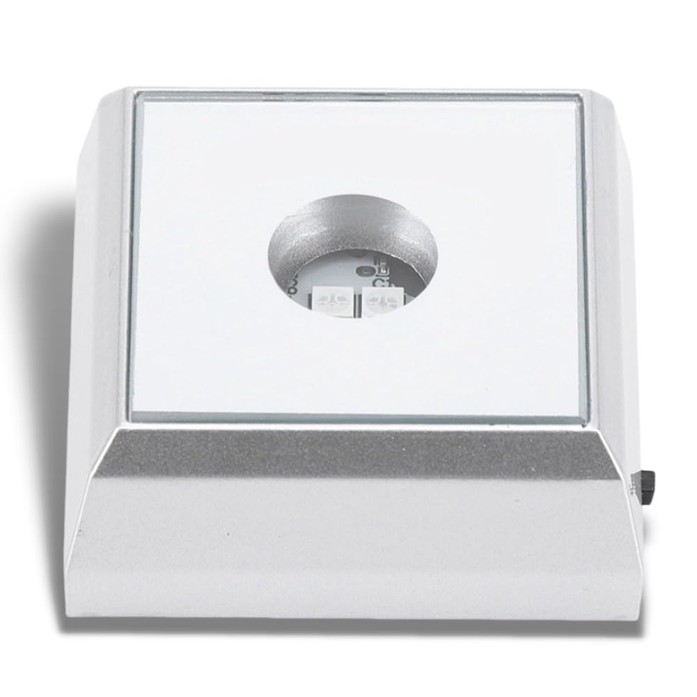 Semme 3D LED Elegant Color Changing Display Stand Base for Crystal,Artwork,Diamond (Coloful)