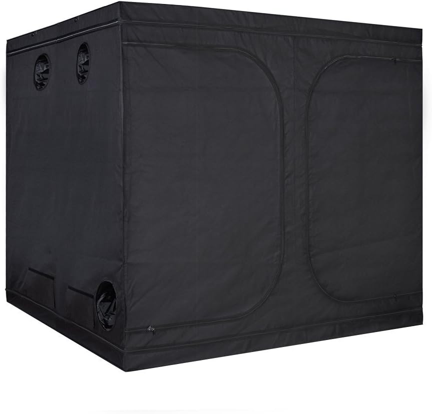 TopoLite24"X24"X48" 96"X48"X80" 96"X96"X80" 120"X60"X80" 120"X120"X80" Indoor Grow Tent Dark Room Greenhouse for Hydroponic Garden Farm Mylar (96"x96"x80" Plastic Corner)