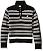 Nautica Boys' Zip Neck 'Clean Pop' Striped Sweater