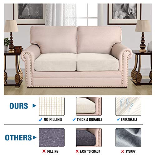 Super Stretch Individual Seat Cushion Covers Sofa