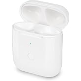 Wireless Charging Case Compatible with AirPods 1 &amp; 2 Generation, Replacement Charger Case with Bluetooth Pairing Sync Button, White