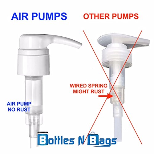 2 Pack Shampoo / Conditioner Universal Premium Air Pumps for 1 Liter (33.8 Ounce) Bottles with 11