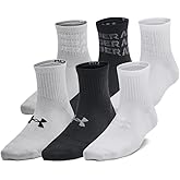 Under Armour Unisex-Child Youth Essential Quarter Socks 6 Pack