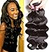 Beauty Forever Hair Brazilian Virgin Body Wave Hair Weave 3 Bundles 12 14 16 inch 10A Unprocessed Virgin Human Hair Weft Extensions Natural Color(100+/-5g)/pc