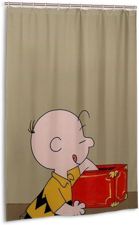 Amazon Co Jp チャーリーブラウン抽選中です シャワーカーテン 防カビ 防水 おしゃれ かわいい 浴室カーテン 軽量 速乾 取付簡単 122x1cm ホーム キッチン