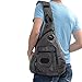 Large Sling Backpack, Sling Chest Bag Shoulder Crossbody Daypacks Fits 14.1-Inch Laptop Bookbag for Travel Outdoor Men Women (Grey55)