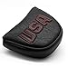 barudan golf Black Leather USA Mallet Putter Cover Covers Headcover Magnetic Club Head Covers Headcovers Protective for Scotty Cameron Odyssey Stroke Lab Two Ball 2ball 2 Ball Well Made