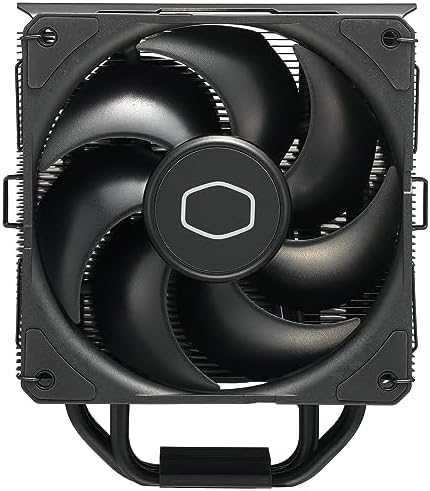 Hyper 212 Black CPU-Luftkühler – Aluminium-Finish, 4 kompakte kontinuierliche Direktkontakt-Heatpipes, SickleFlow 120 Edge-Lüfter, LGA1700- und AM5-Halterungen – Schwarz