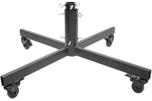 Vickerman 30" Rolling Tree Stand - Perfect for 8-9.5 ft Tree - Christmas Tree Stand Roller - Reliable and Durable - Sleek Black Look - Heavy Duty Commercial Stand