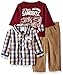 Little Rebels Baby Boys' 3 Piece Checkered Shirt And Pant Set