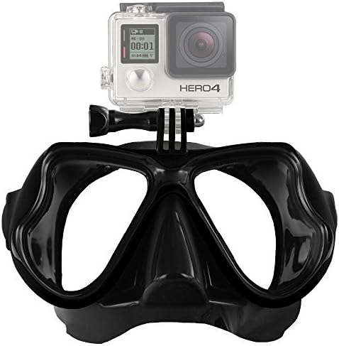 Water Diving Glasses,Tempered Glass Lens Glasses,Swimming Mask Glasses for Go Pro Hero4 Hero3 + Hero3,Diving mask Glasses with Breathing Tube