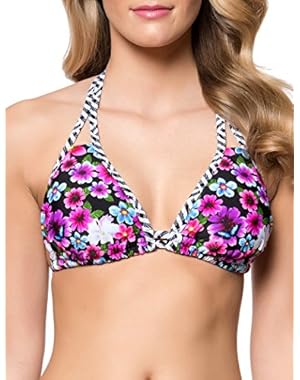 Jessica Simpson Swimwear Botanica Triangle D Cup Top