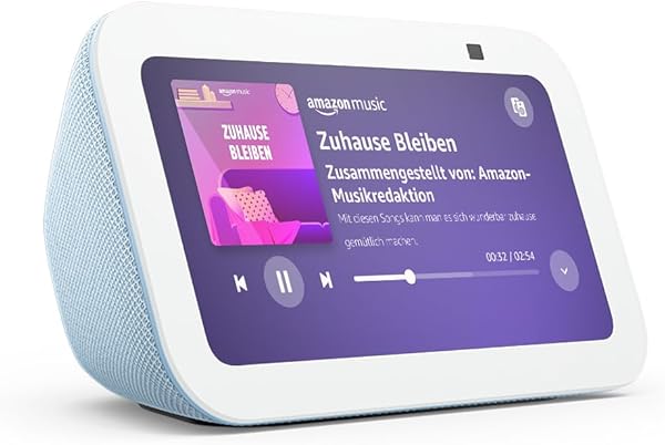Echo Show 5 (Neueste Generation) | Kompakter smarter Touchscreen mit Alexa zum Steuern deines Smart Homes und mehr | Graublau