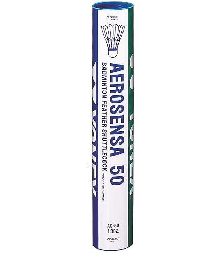 YONEX AEROSENSA 50 シャトル 6 ダース 72 個入り Amazon.com : YONEX AS-50 Shuttlecocks : Badminton Shuttlecocks