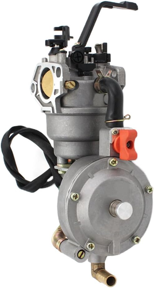Dual Fuel Carburetor with Manual Choke LPG NG Propane CONVERSION KIT for Gasoline Generator 4.5-5.5KW GX390 QMPJ069